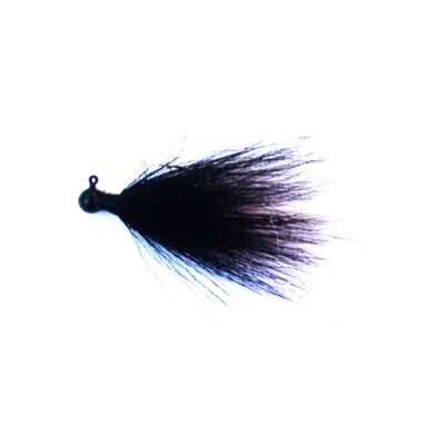 Andy's Bucktail Jig in Black, hand-tied in Madison, CT